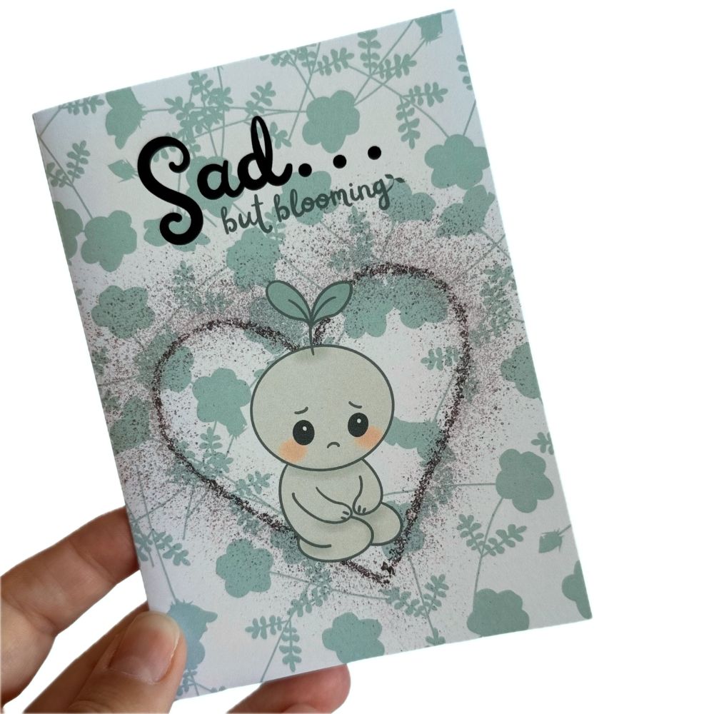Sad but blooming Grußkarte #004