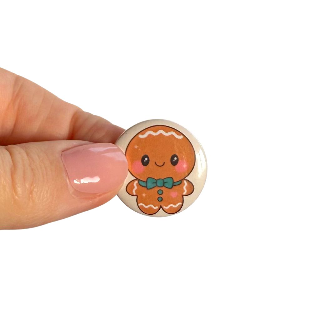 Gingerbread Buddy – Mini Button