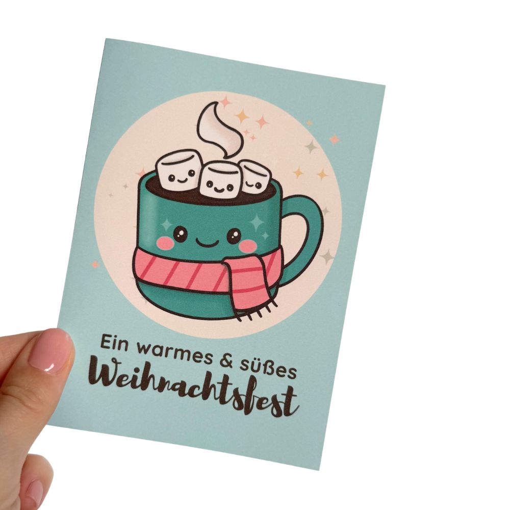Cozy Chibi Christmas Grußkarten-Set (5er-Pack)