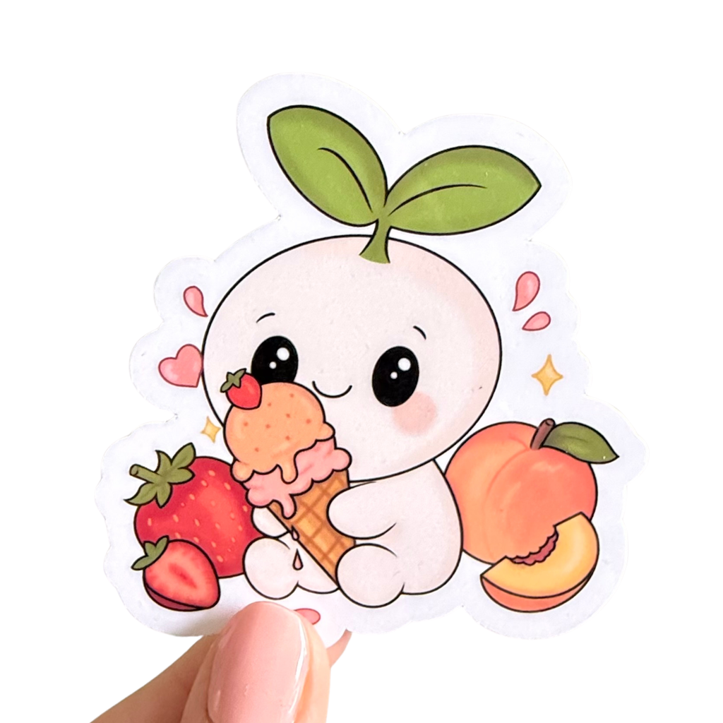 Strawberry Peach Gelato – Vinyl Sticker