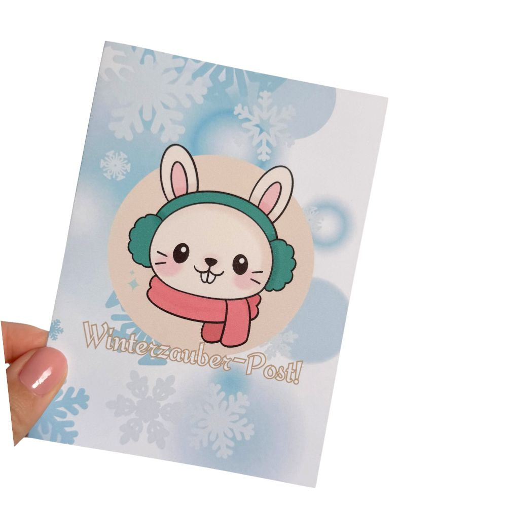 Cozy Chibi Christmas Grußkarten-Set (5er-Pack)