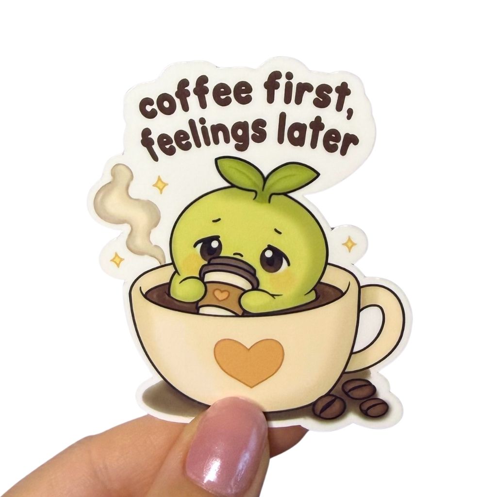 Coffee First  – Vinyl Sticker