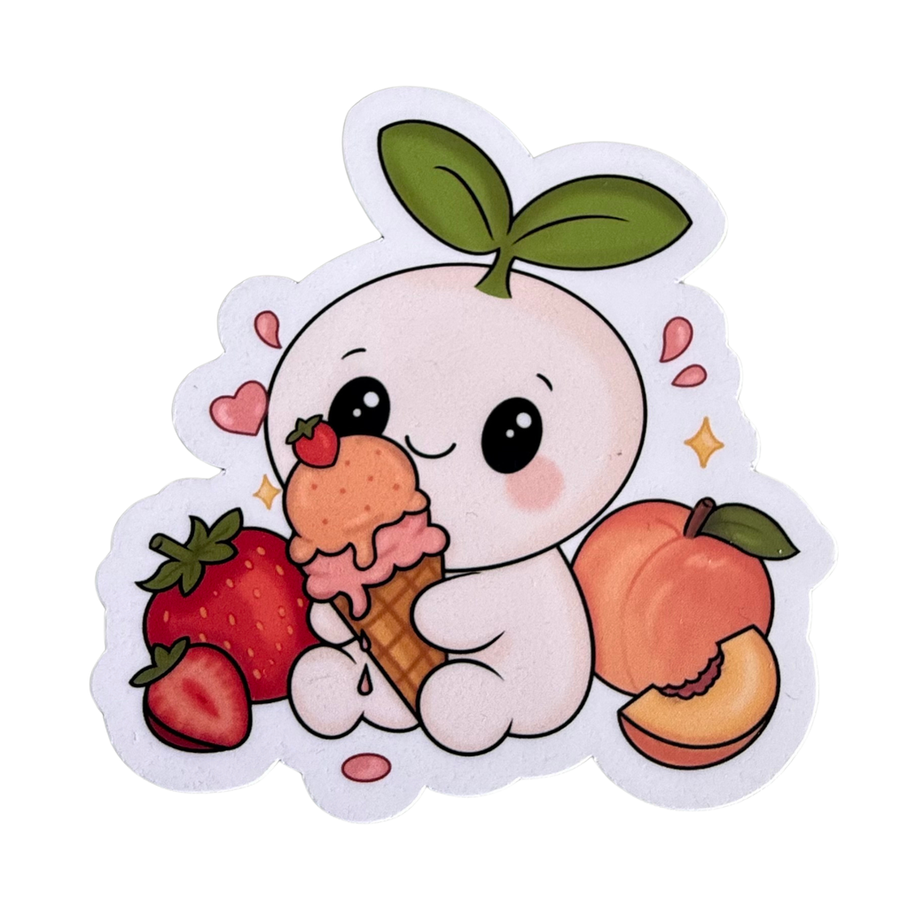 Strawberry Peach Gelato – Vinyl Sticker