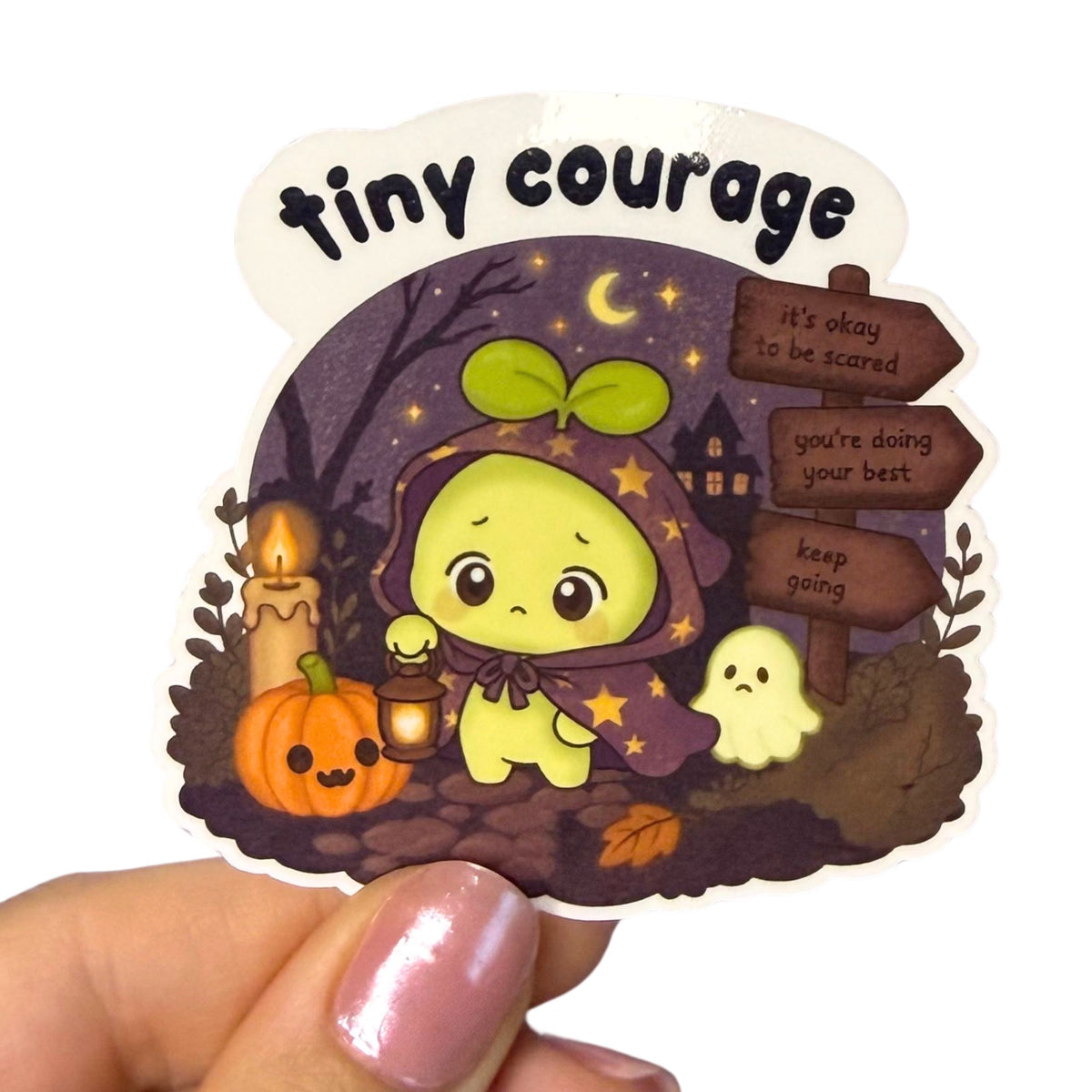 Tiny Courage  – Vinyl Sticker