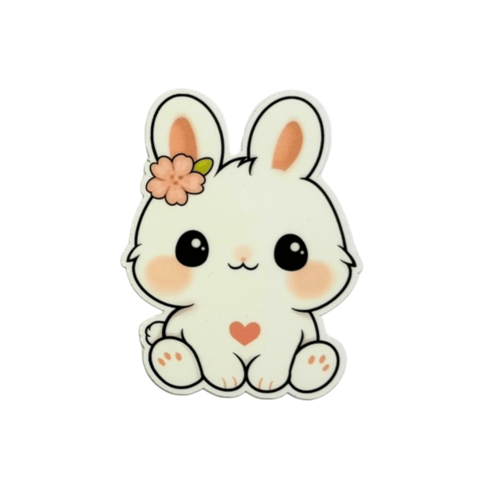 Soft Spring Bunny – Vinyl Sticker