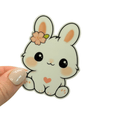 Soft Spring Bunny – Vinyl Sticker