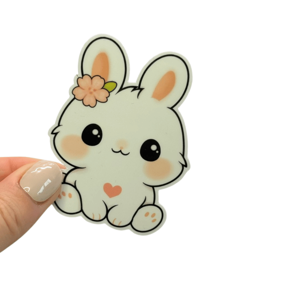 Soft Spring Bunny – Vinyl Sticker