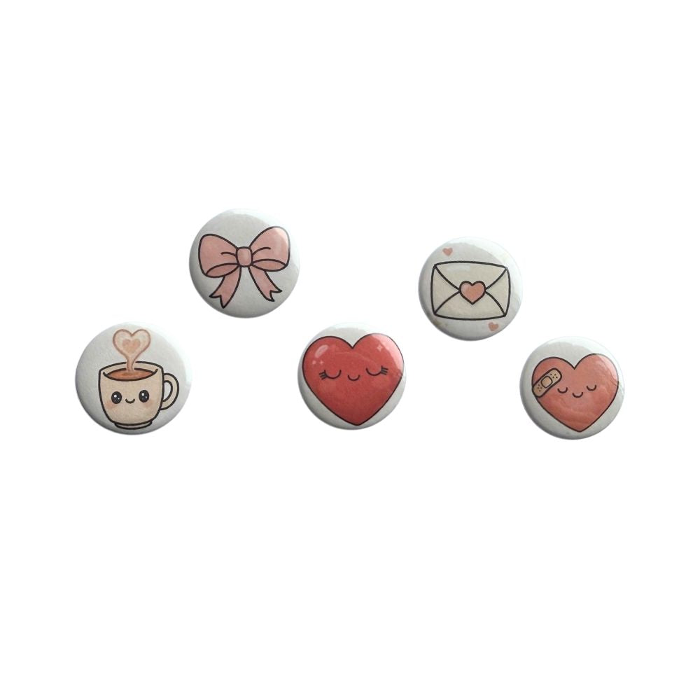 Thankful Hearts - Mini Button Set (25 mm)