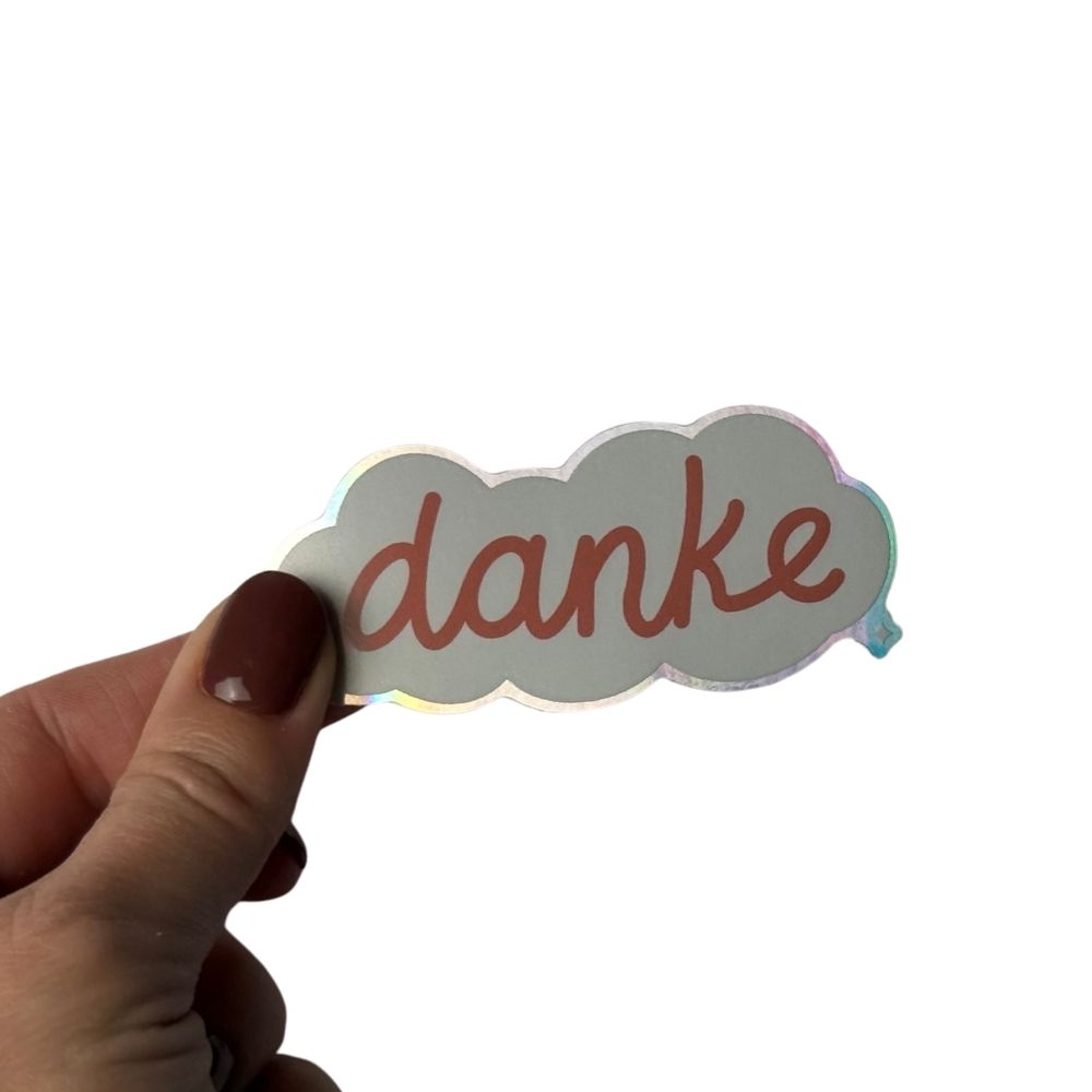 Danke – Holo Sticker