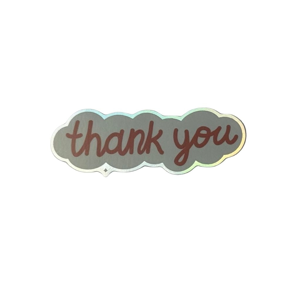 Thank you – Holo Sticker