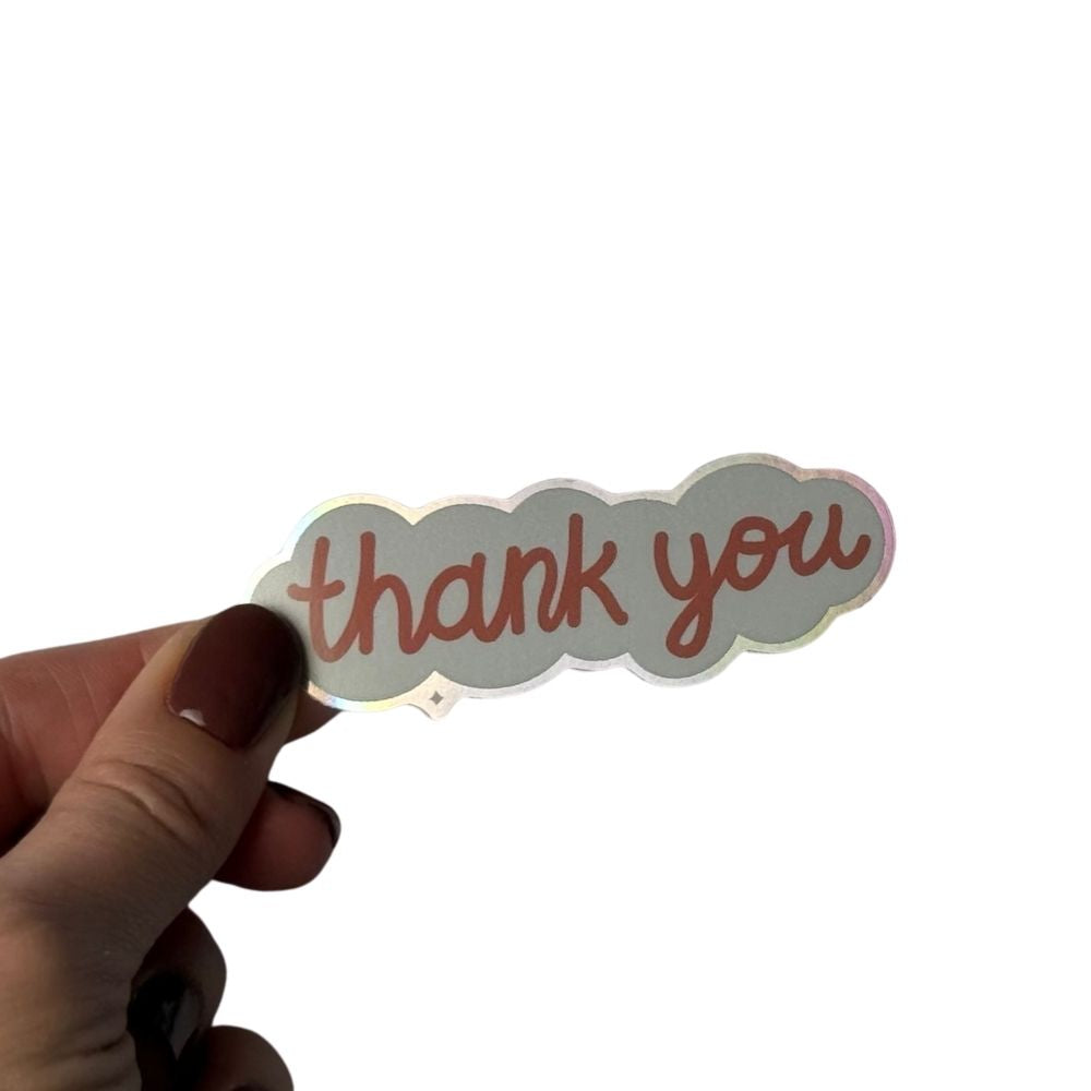 Thank you – Holo Sticker