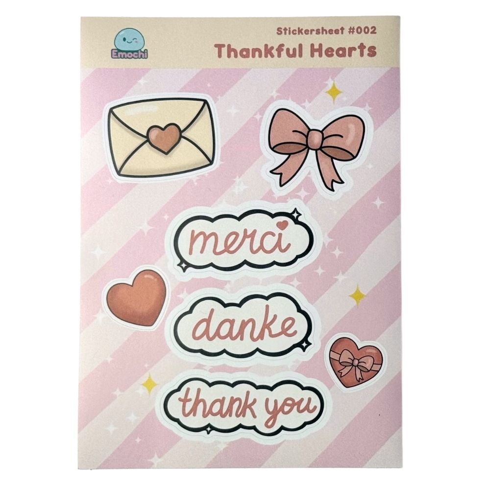 Thankful Hearts - Stickersheet #002