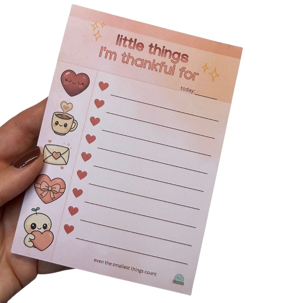 Little things I'm thankful for - Notizblock A6