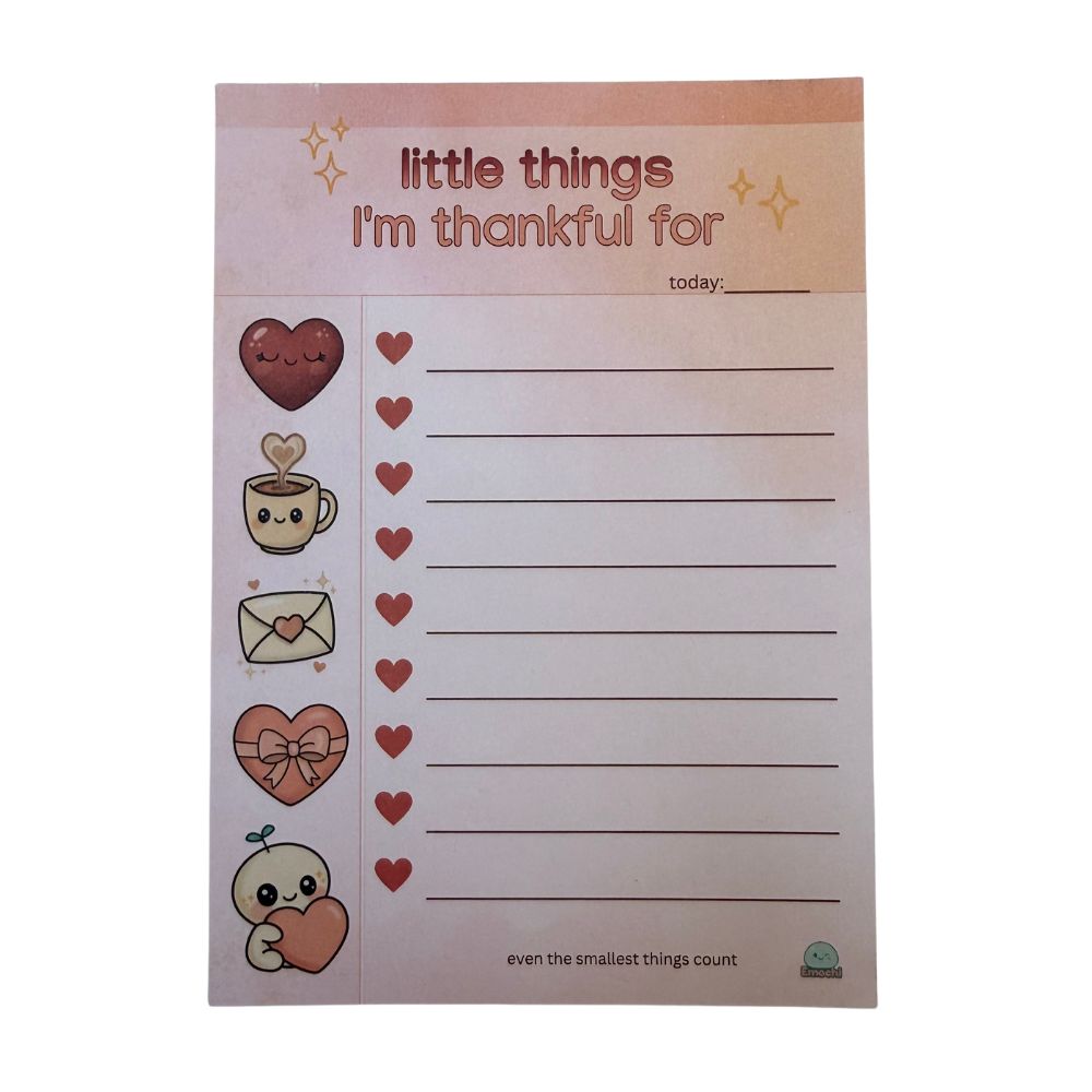 Little things I'm thankful for - Notizblock A6