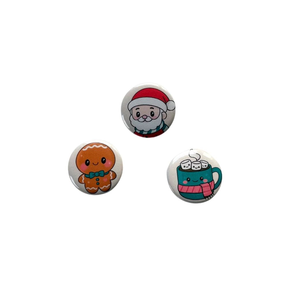 Cozy Christmas Trio - Mini Button Set