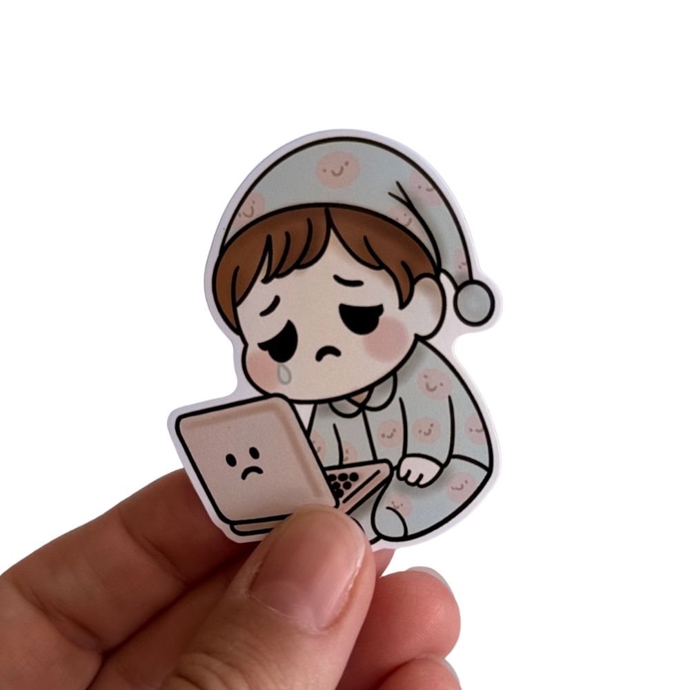 Overworked Bubu Sticker