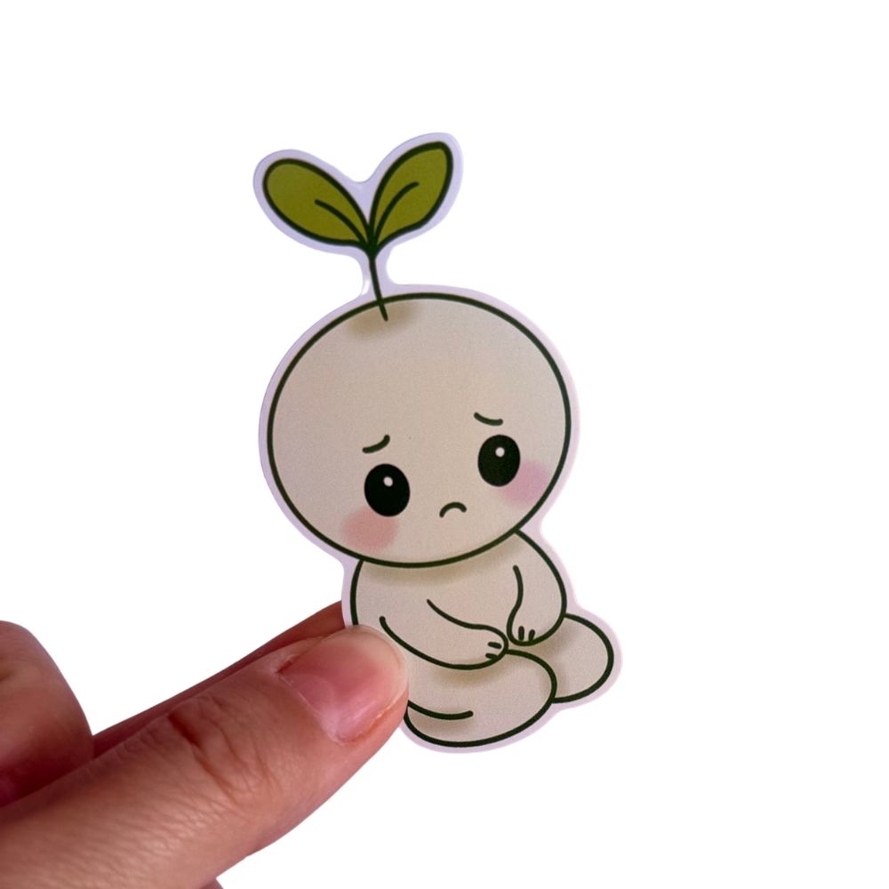 Sad Hope Sprout Sticker