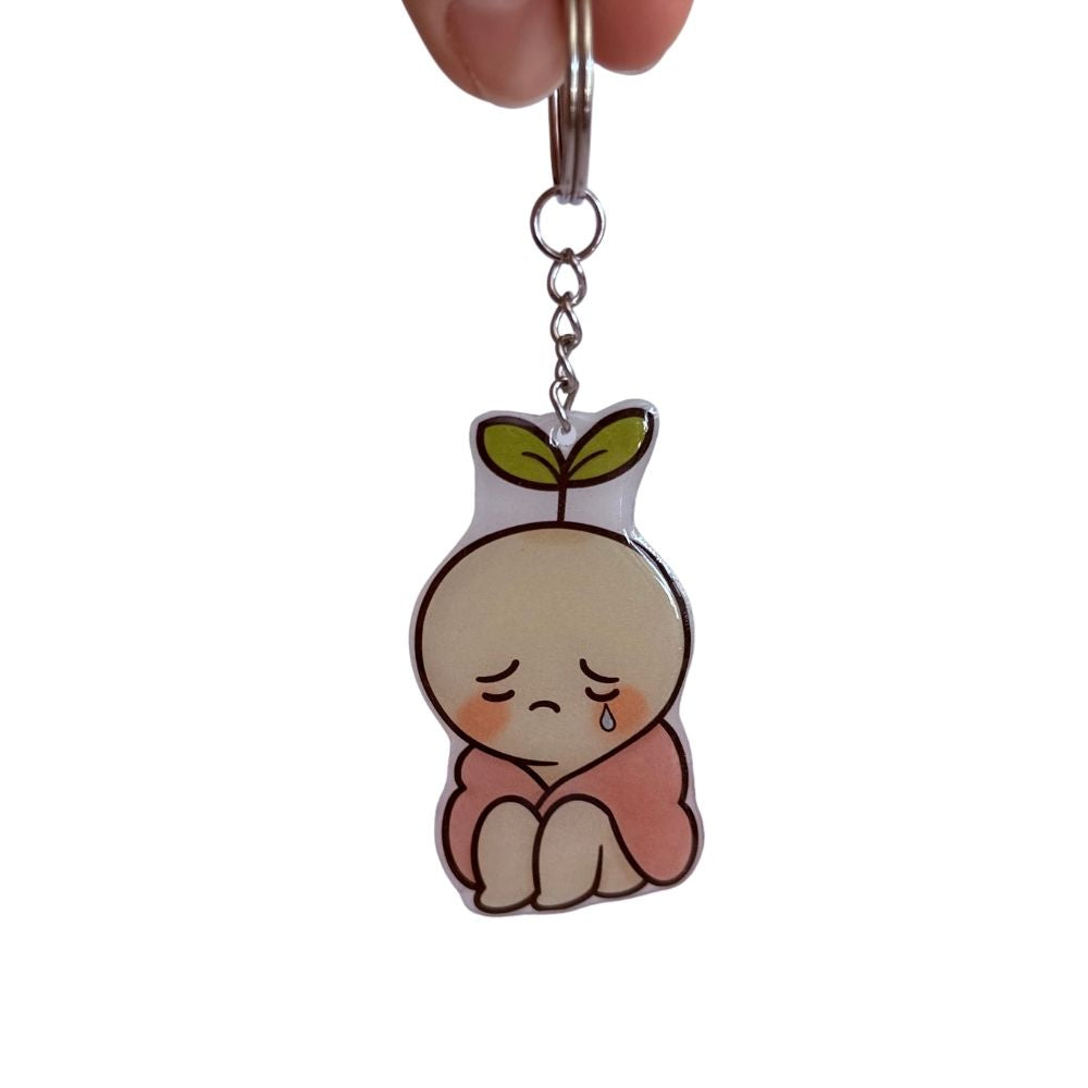 Sad Sprout Keychain (Handmade Testedition)