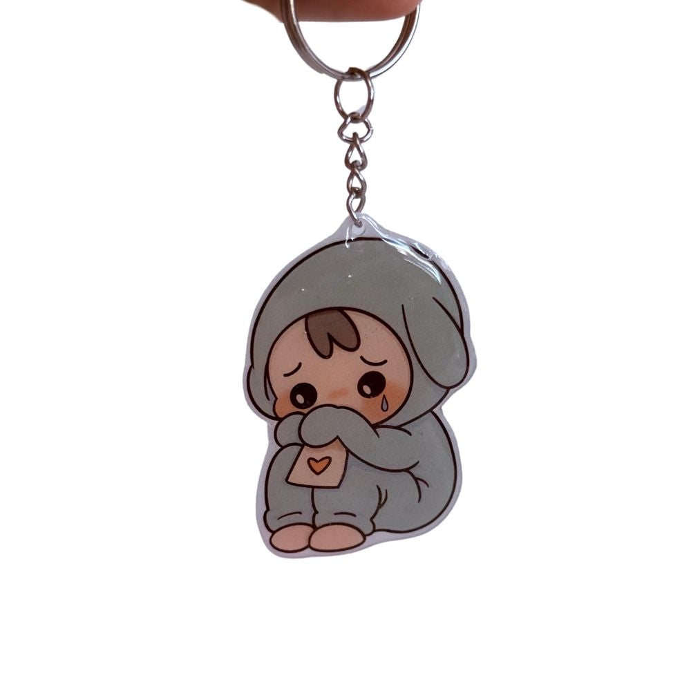 Heartbroken Uwu Keychain (Handmade Testedition)