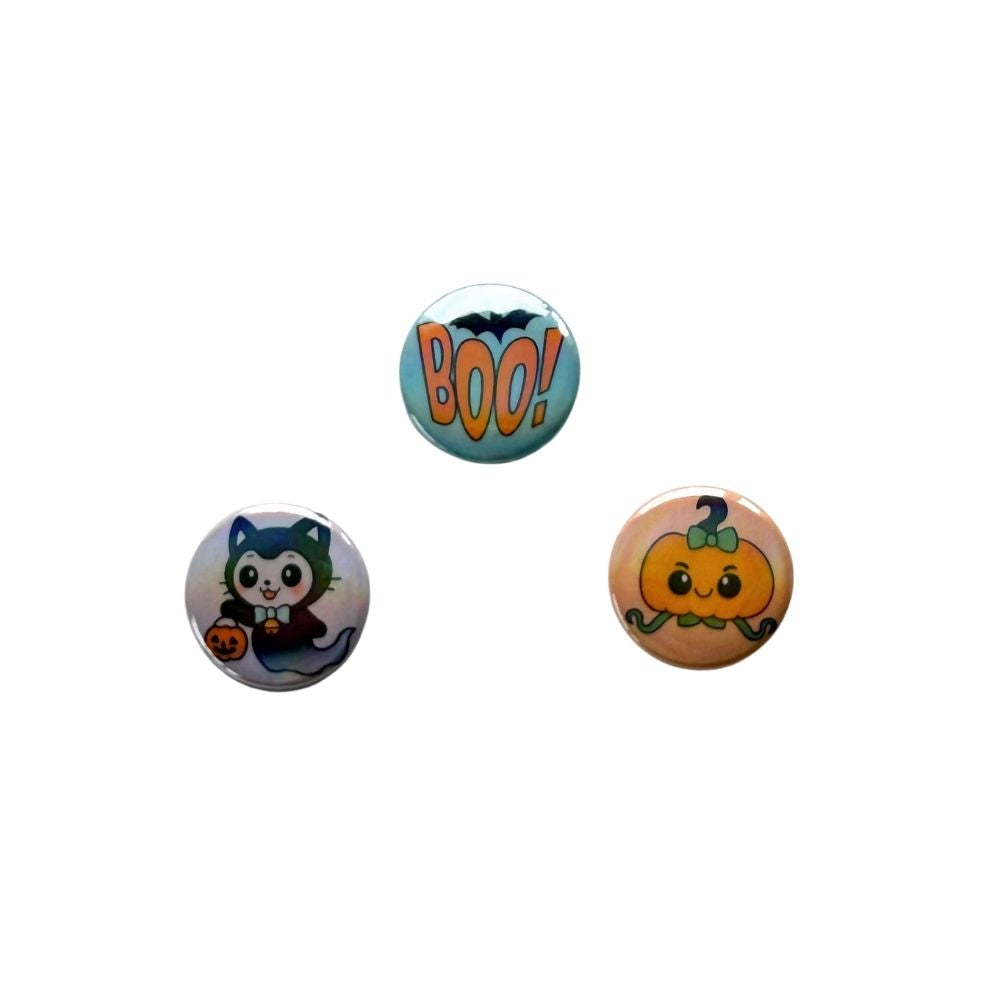Sweet & Spooky Mini Button-Set (3 Motive, 25 mm)